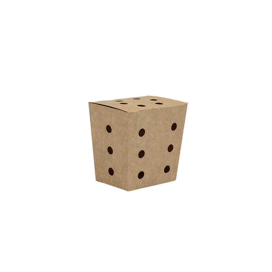 POJEMNIK KARTONOWY 80x57x100 (DNO AUTOMATYCZNE) Z DZIURKAMI KRAFT PLASTIC FREE